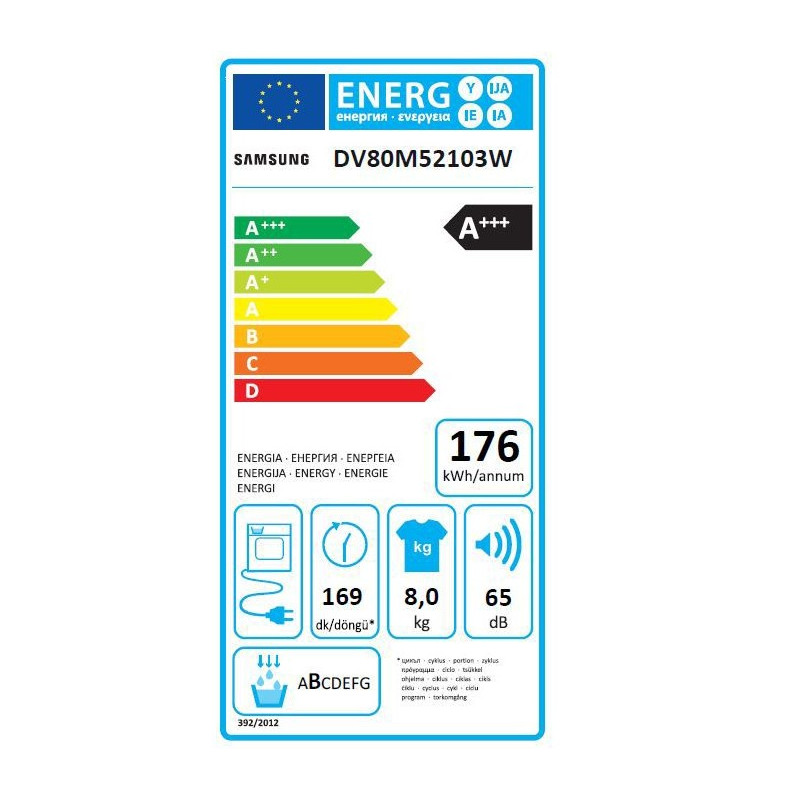 Sèche Linge SAMSUNG DV80M52103W