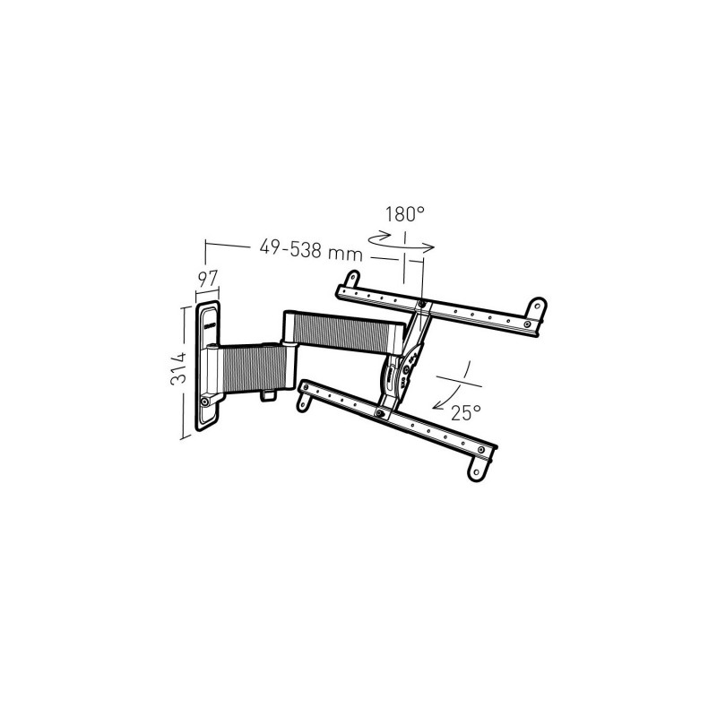 Supports TV Erard 48360 EXO 600TW3