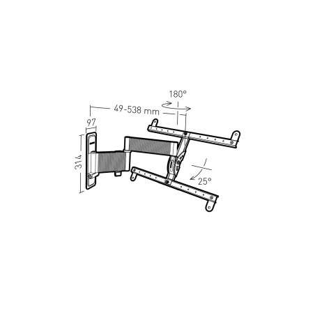 Supports TV Erard 48360 EXO 600TW3