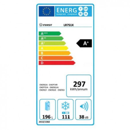 Réfrigérateur congélateur INDESIT LR7S1X