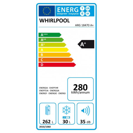 Réfrigérateur congélateur WHIRLPOOL ARG18470A+