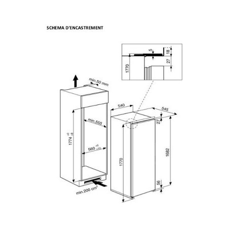 Réfrigérateur congélateur WHIRLPOOL ARG18470A+