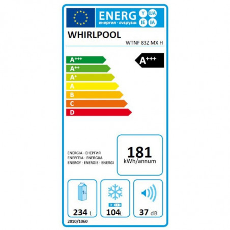 Réfrigérateur congélateur WHIRLPOOL WTNF83ZMXH