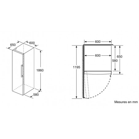 Réfrigérateur BOSCH KSV36CL3P