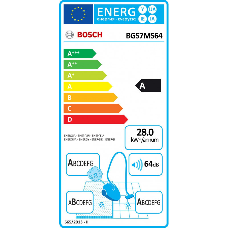 Aspirateur BOSCH BGS7MS64