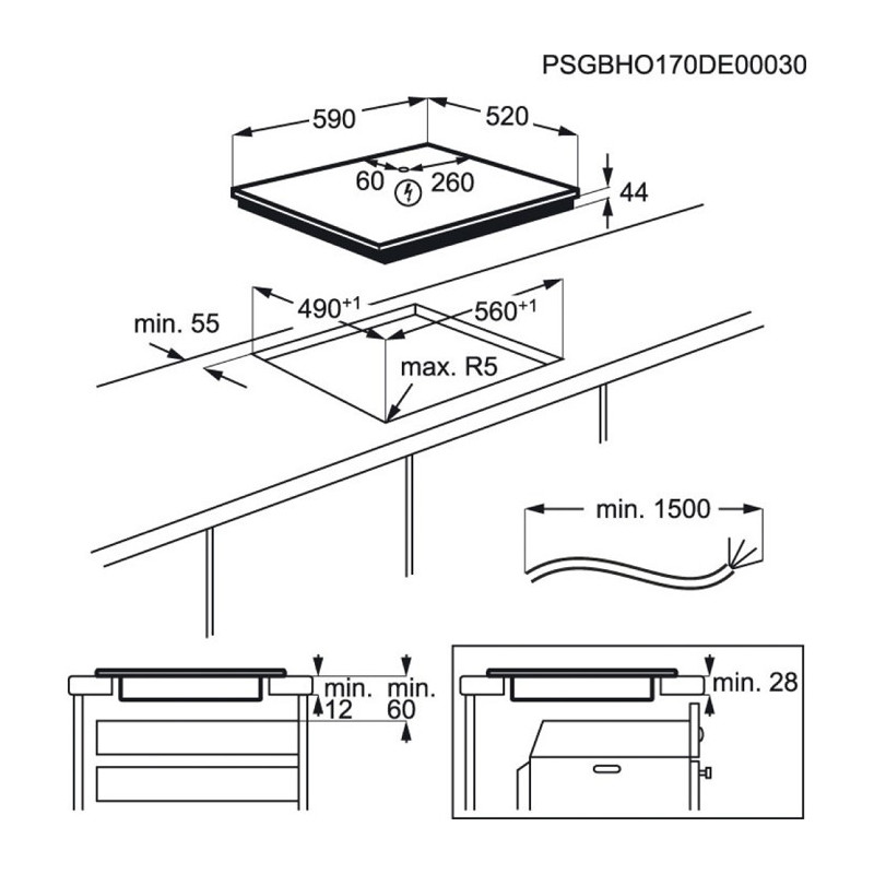 Plaque de cuisson AEG IKE64450FB