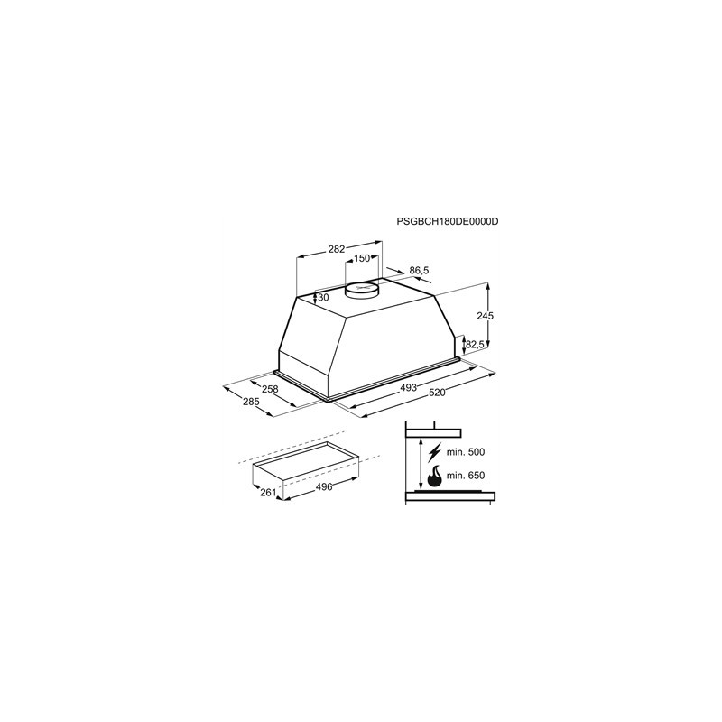 Hotte ELECTROLUX LFG615X INOX