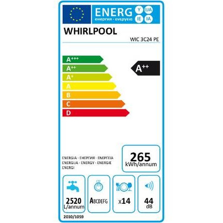 Lave Vaisselle WHIRLPOOL WIC3C24PE