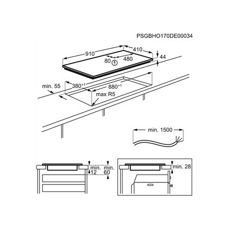 Plaque de cuisson ELECTROLUX EIT913