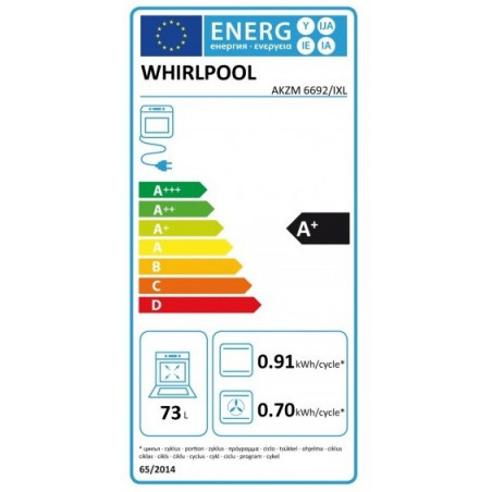 Four WHIRLPOOL AKZM 6692/IXL