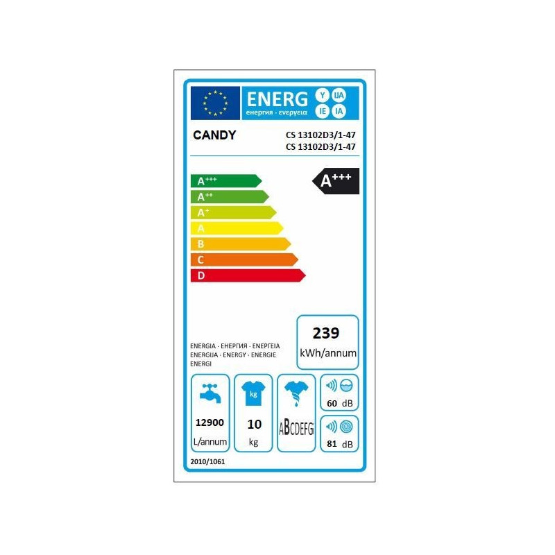 Lave Linge CANDY CS 13102D3/1-47
