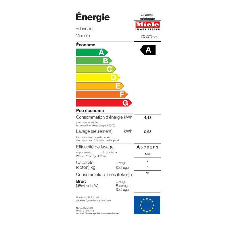 Lave Linge MIELE WTH120 WPM