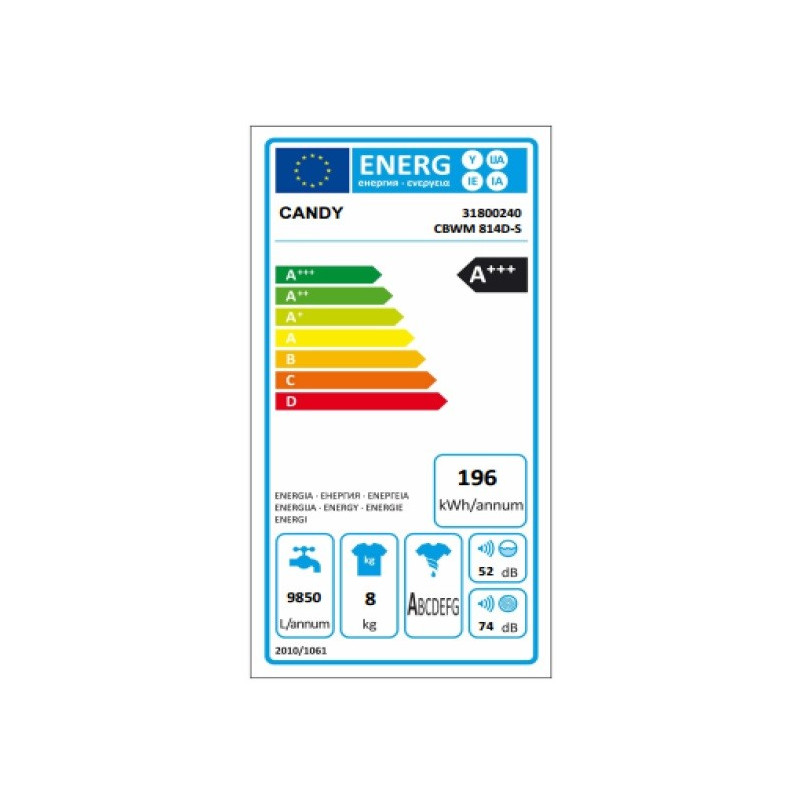 Lave Linge CANDY CBWM 814D-S