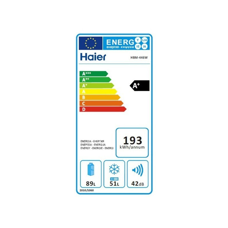 Réfrigérateur congélateur HAIER HBM-446W