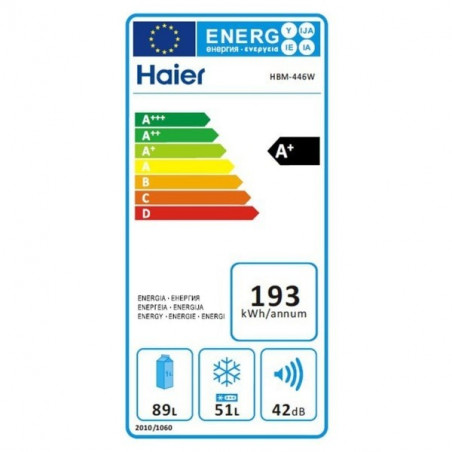 Réfrigérateur congélateur HAIER HBM-446W