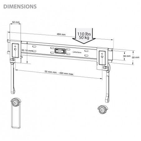 Supports TV NORSTONE Slim 2337