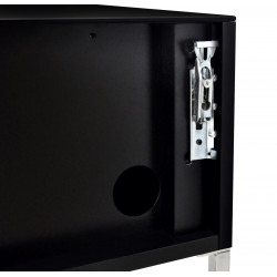 Meuble TV NORSTONE KHALM 100 NOIR LAQUE