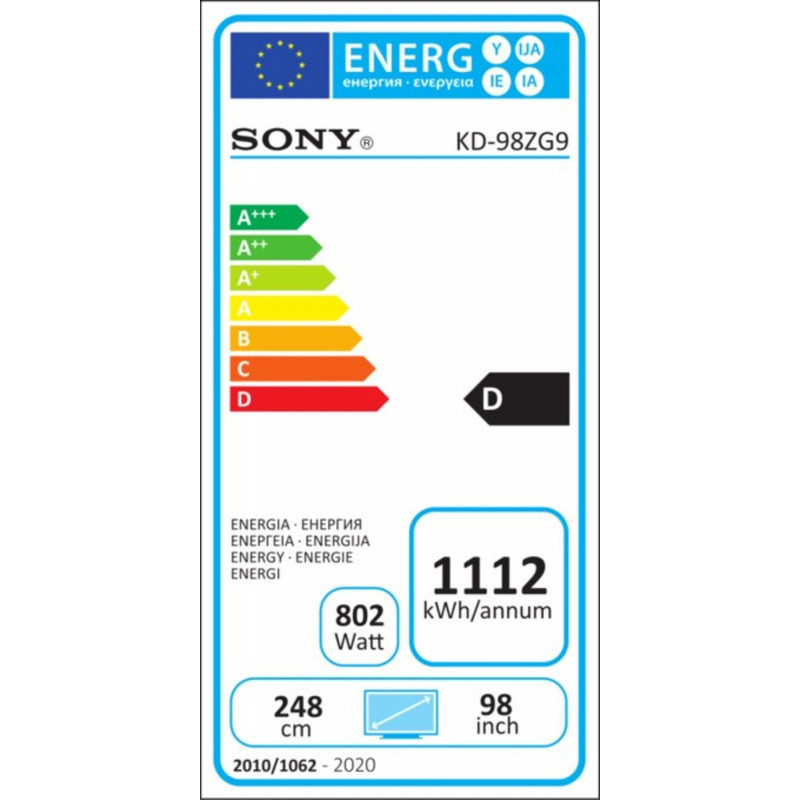 Télévision SONY KD98ZG9