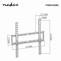 Supports TV NEDIS TVWM1030BK