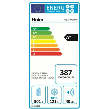 Réfrigérateur congélateur HAIER HB16WSNAA