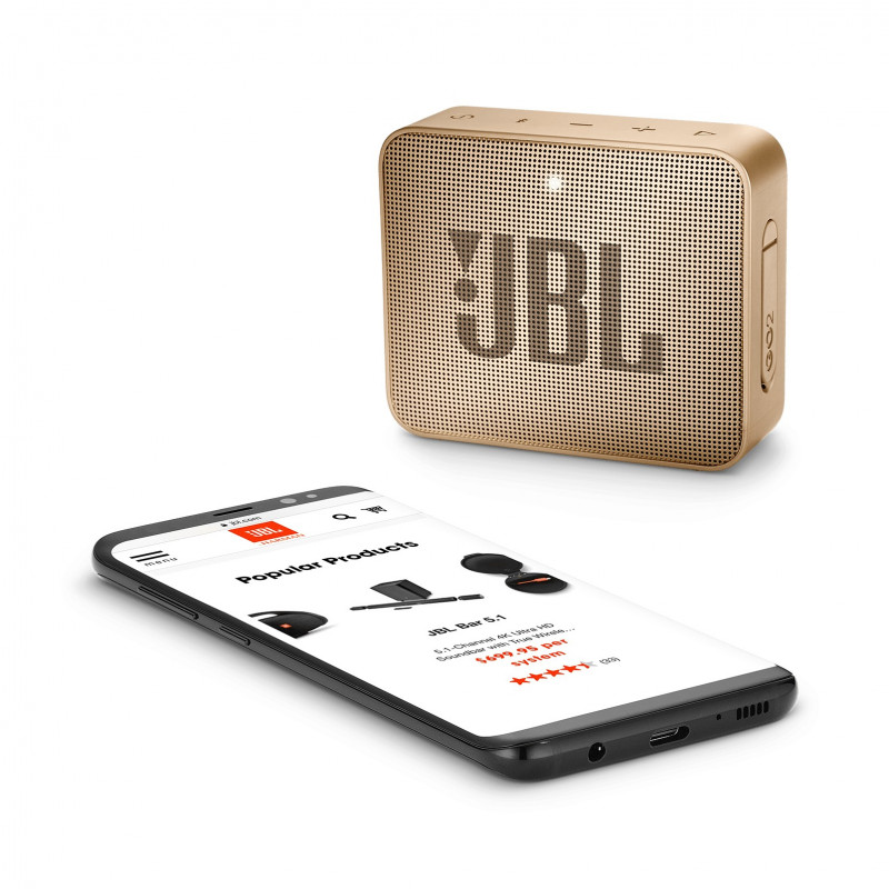 Bluetooth / Sans fil JBL GO 2 CHAMPAGNE