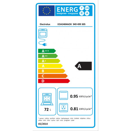 Four ELECTROLUX EOA3404AOX