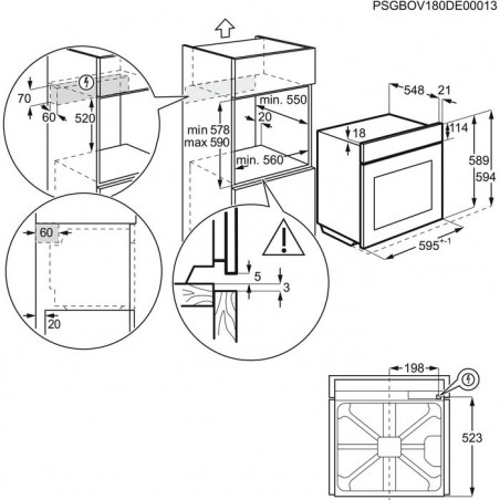 Four ELECTROLUX EOA3404AOX