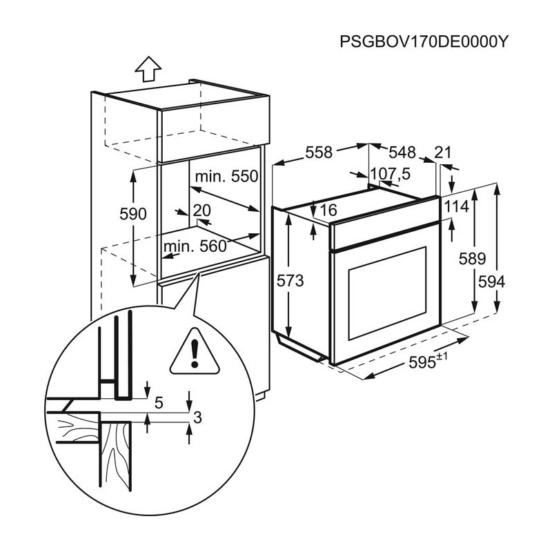 Four AEG BPB331021W