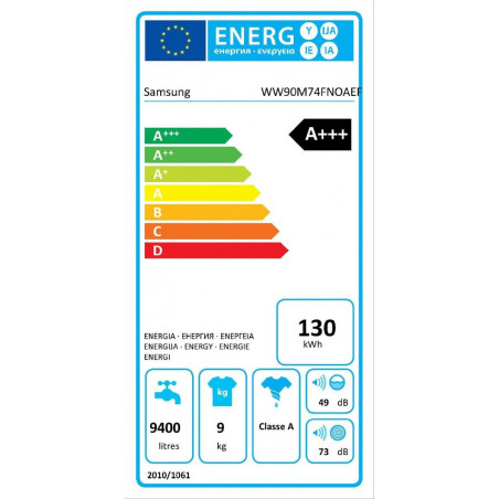 Lave Linge SAMSUNG WW90M74FNOA