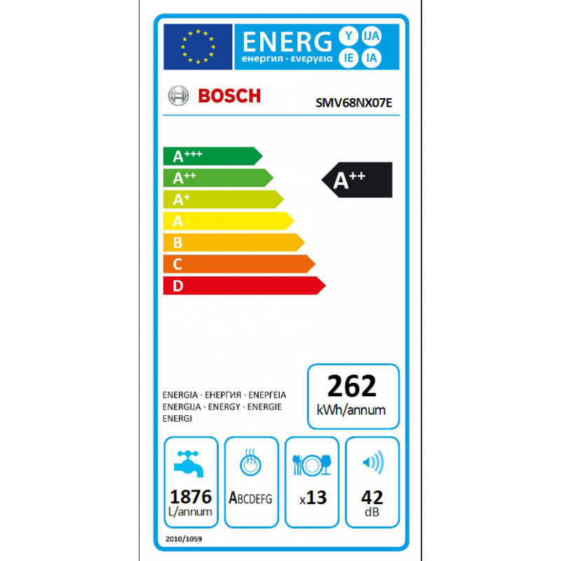 Lave Vaisselle BOSCH SMV68NX07E