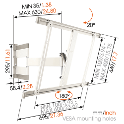 Supports TV VOGEL'S THIN 345W