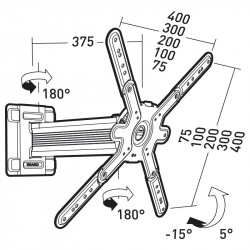 Supports TV ERARD ITB CLIFF 400TW90