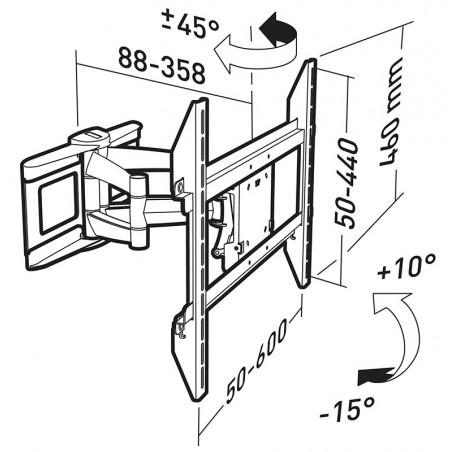 Supports TV ERARD EUREX 47401