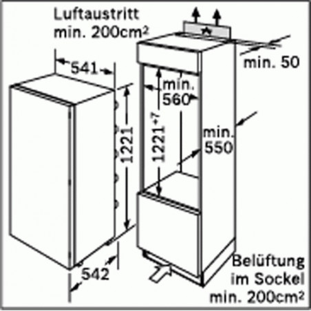 Réfrigérateur BOSCH KIL24V21FF