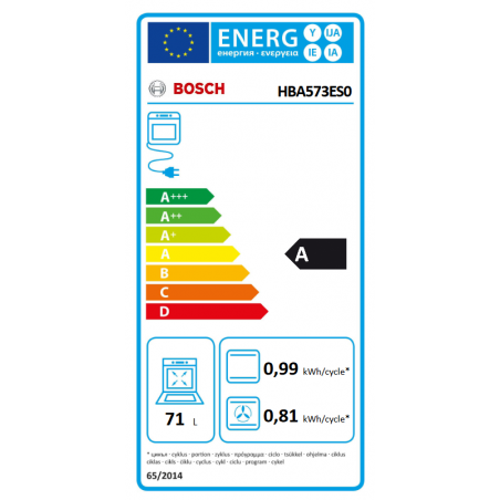 Four BOSCH HBA573ES0