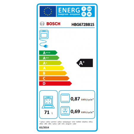 Four BOSCH HBG672BB1S