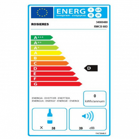 Cave à vin ROSIERES RWCB60D