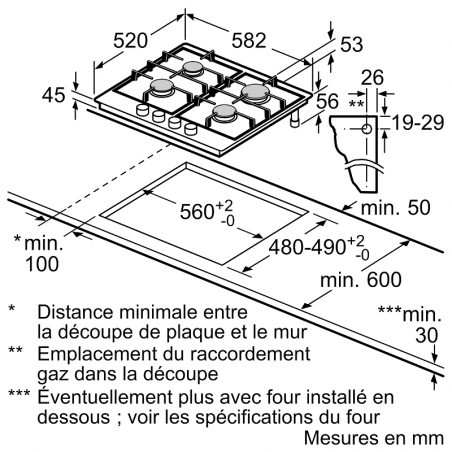 Plaque de cuisson BOSCH PGP6B5B90