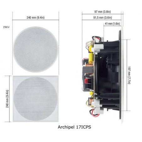 Enceintes encastrables CABASSE ARCHIPEL17ICPS