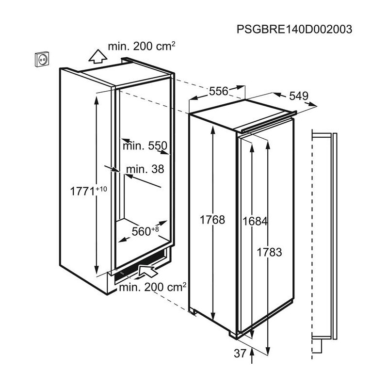 Réfrigérateur Une Porte AEG SKE818E1DC