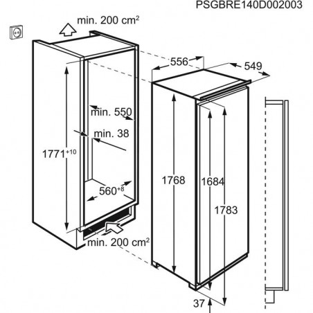 Réfrigérateur Une Porte AEG SKE818E1DC