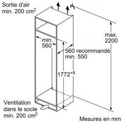 Réfrigérateur BOSCH KIR81VSF0