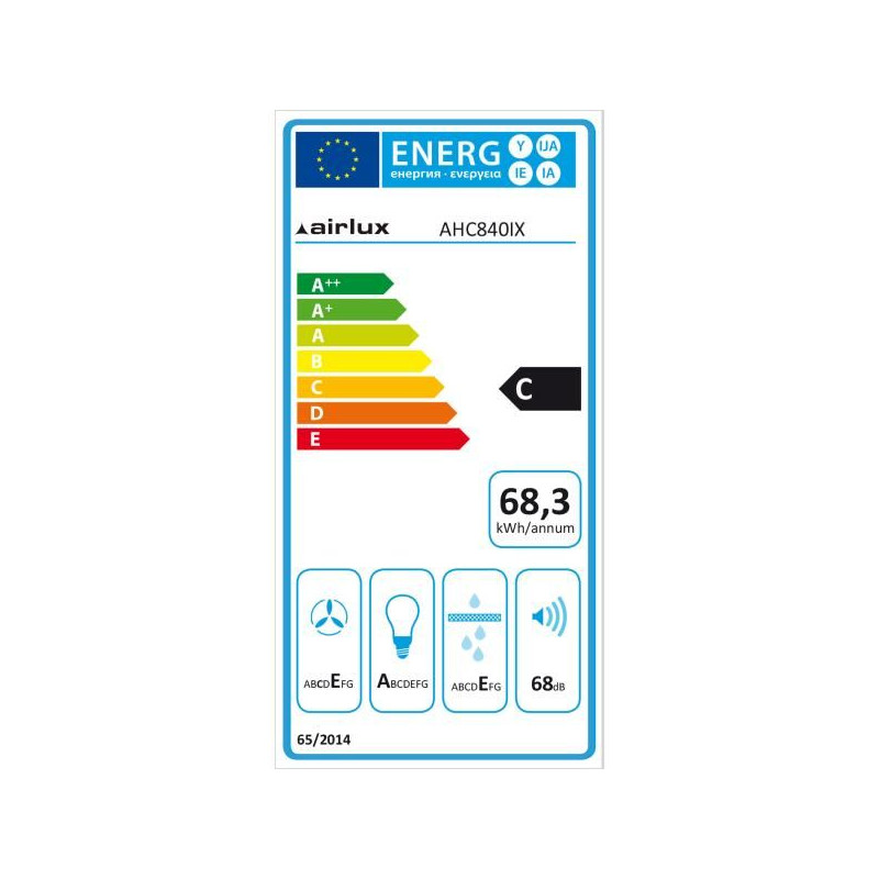 Hotte AIRLUX AHC840IX