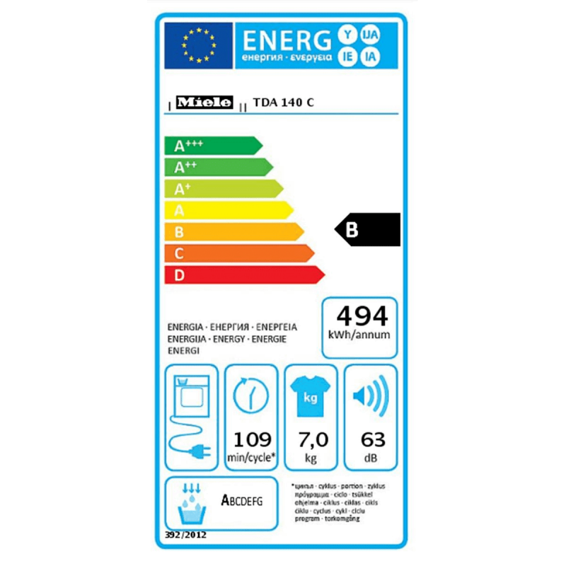 Sèche Linge MIELE TDA140C