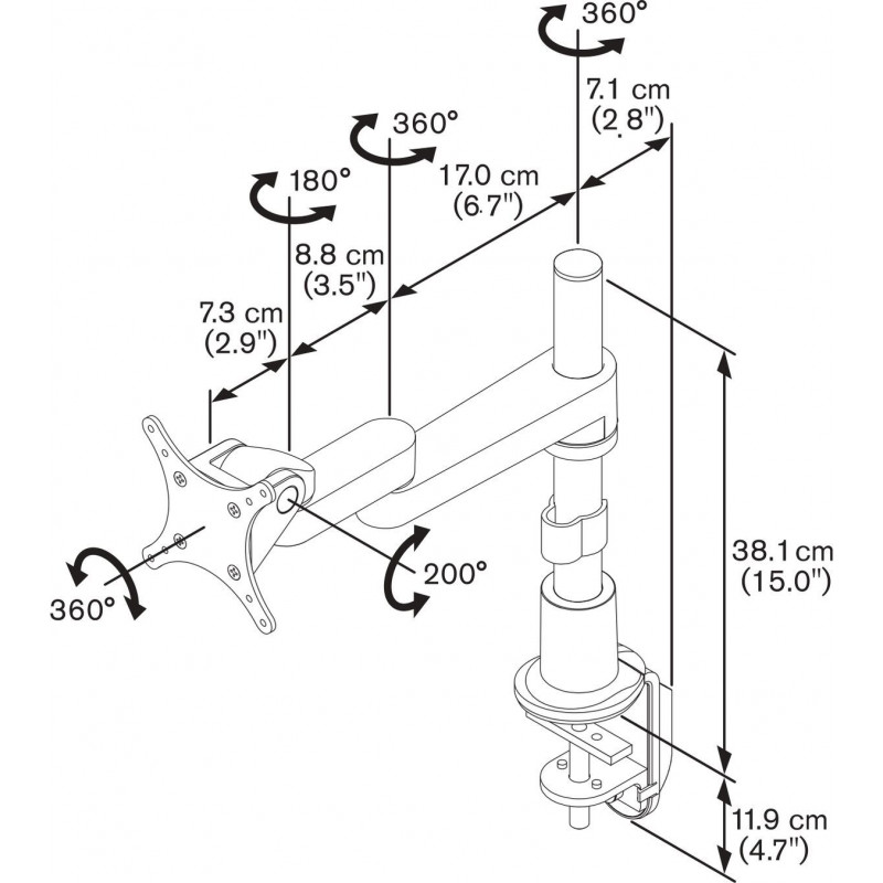 Support Moniteur VOGEL'S PFD8523