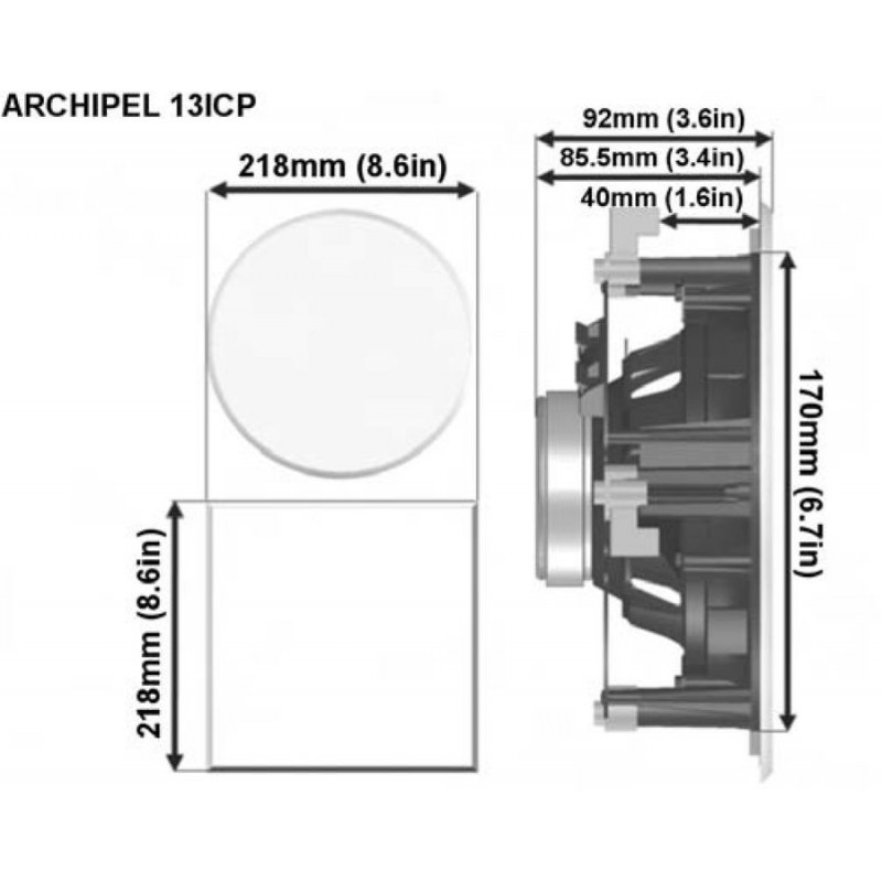 Enceintes encastrables CABASSE ARCHIPEL13ICP