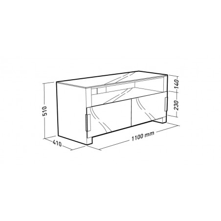 Meuble TV ERARD Bilt 1100