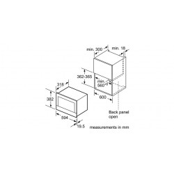 MICRO ONDES ENCASTRABLE BOSCH BFL634GW1
