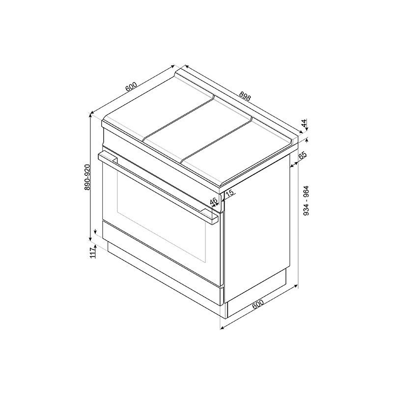 Cuisinière SMEG CPF9GMBL