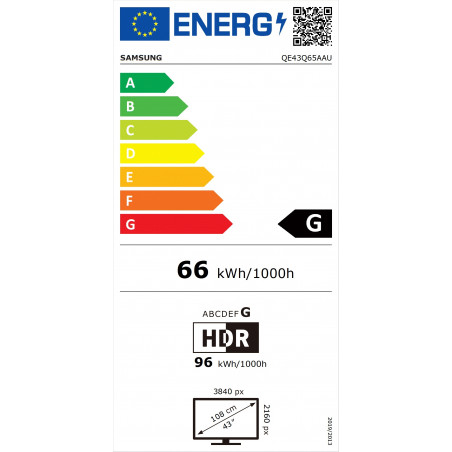 Télévision SAMSUNG QE43Q65A